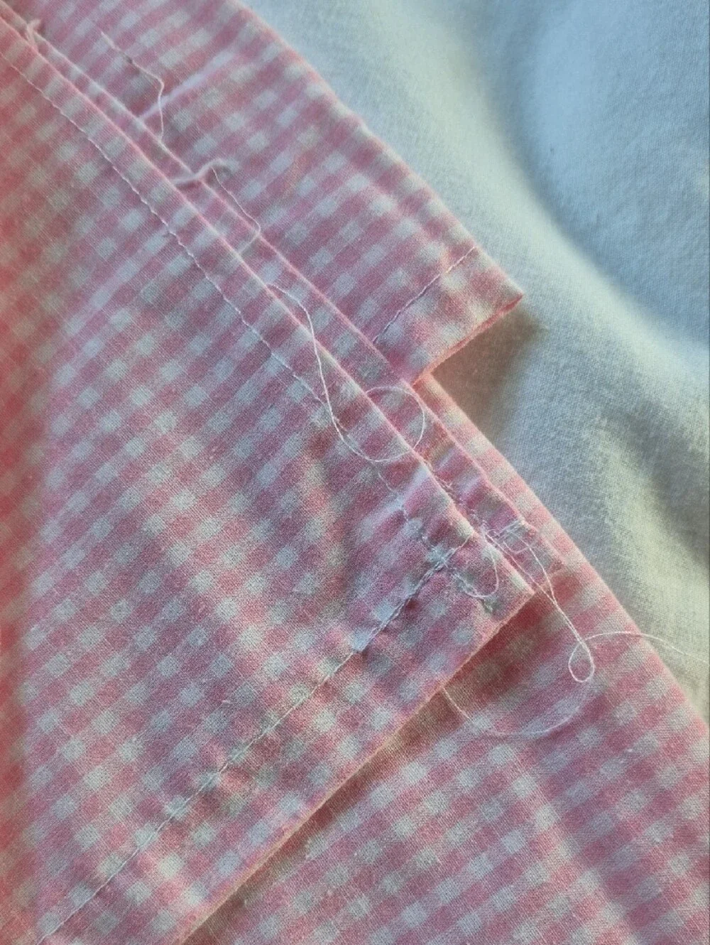 Pink Patterned Fabric Remants Set - Floral, Gingham & Dotted Styles
